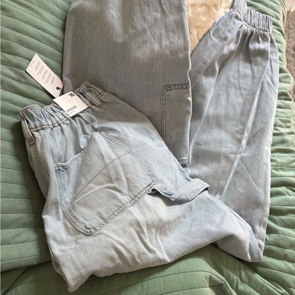 Forever 21 Light Blue Denim Joggers - Picture 1 of 5